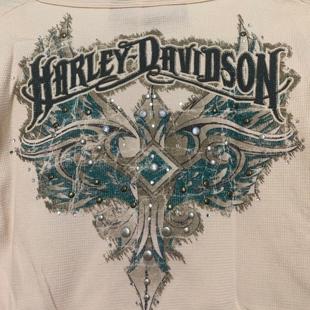 Harley Davidson Waffleweave Top